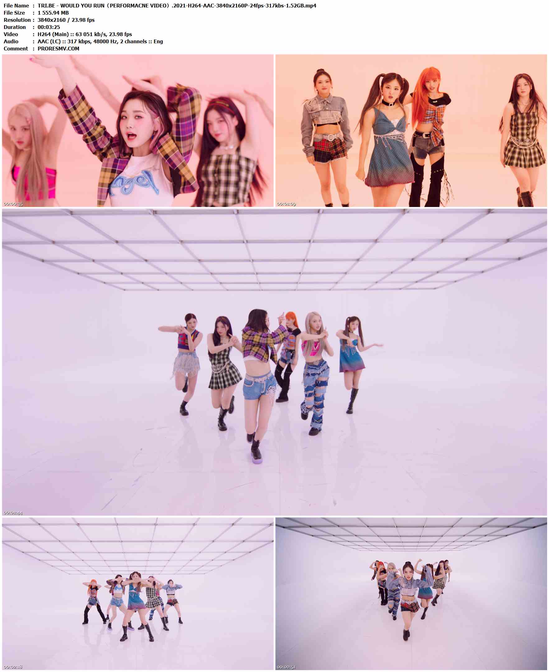 TRI.BE - WOULD YOU RUN（PERFORMACNE VIDEO）.2021-H264-AAC-3840x2160P-24fps-317kbs-1.52GB官方MV_高清MV